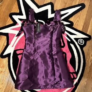 Current Mood Purple Ribbon Dress – Women’s SZ S – NWT – As Pictured